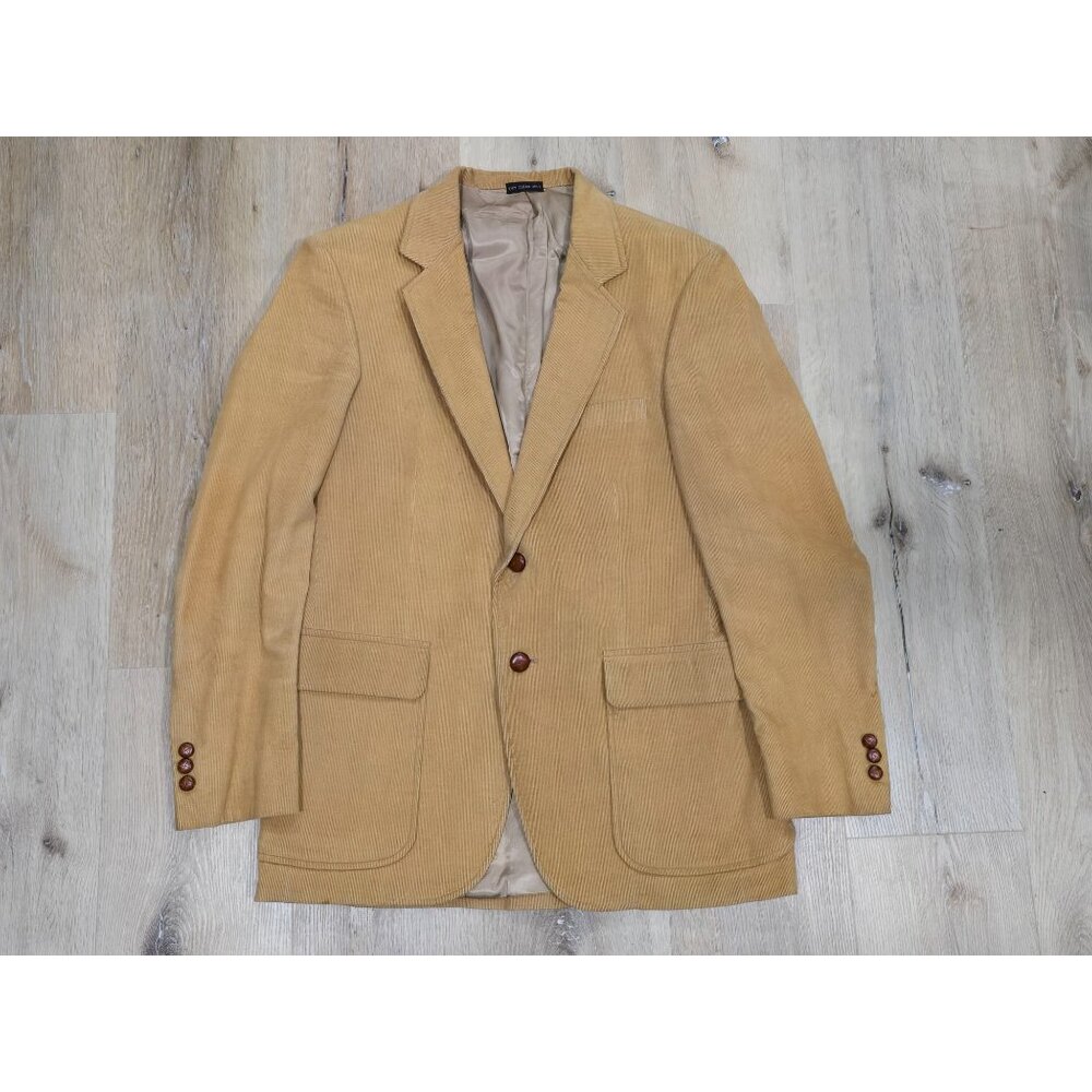 Jonathan Edwards Corduroy Blazer Camel Tan Sport Coat Vintage Mens